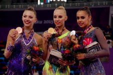 Russia grabs two medals in rhythmic gymnastics at Baku 2015