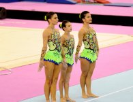 Akrobatika gimnastikası üzrə qadınlar arasında çoxnövçülük yarışlarının final mərhələsi başlayıb (FOTO)
