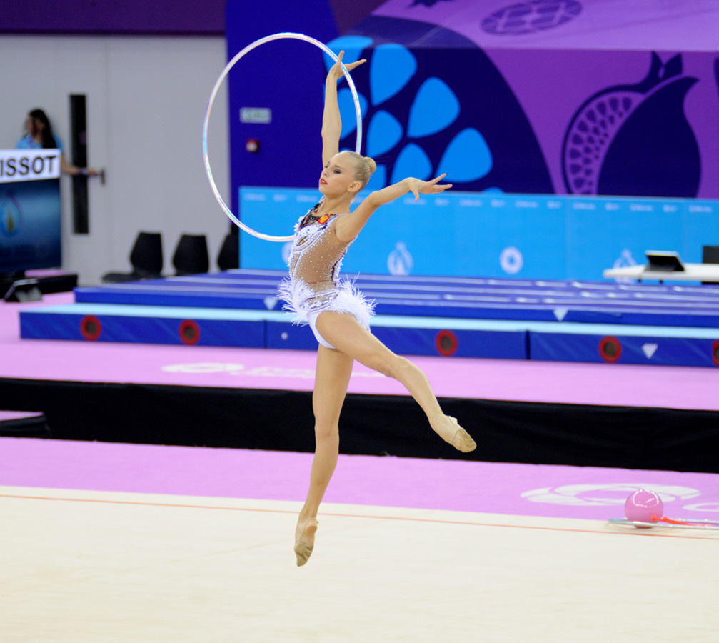 Baku 2015: Azerbaijani athlete in finals of individual rhythmic gymnastics