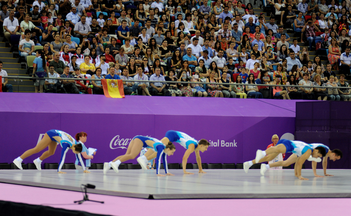 Aerobika və batut gimnastikası üzrə təsnifat yarışlarının növbəti mərhələsi keçirilir (FOTO)