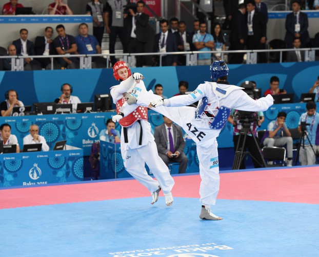Azerbaijani taekwondo athlete qualifies for 1/8 World Championship finals in Baku