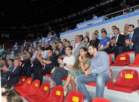 Первая леди Азербайджана Мехрибан Алиева наблюдала за встречей волейболисток Азербайджана с соперницами из Бельгии (ФОТО)