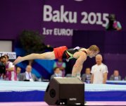 Baku 2015: Azerbaijani gymnast wins silver in pommel horse exercise (PHOTO)