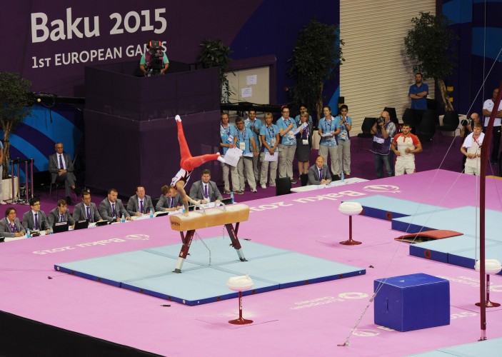 Azerbaijan’s first lady awards artistic gymnastics winners of Baku 2015 (PHOTO) (VIDEO)