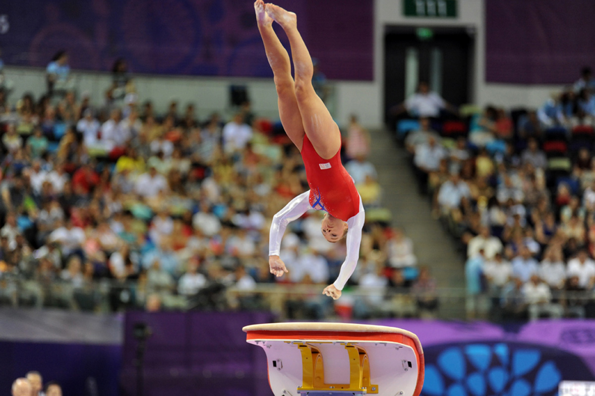 Day 9: Gymnasts claim several medal sets at Baku 2015