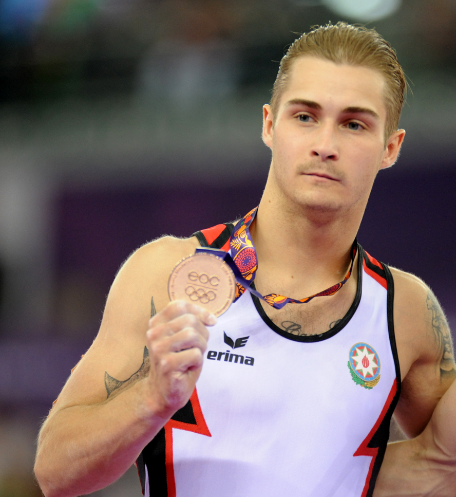 Азербайджанский гимнаст завоевал "бронзу" Евроигр в опорном прыжке