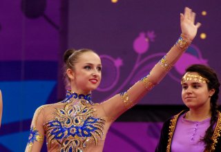 Azerbaijani gymnast Marina Durunda starts performance at Rio 2016 (Update)