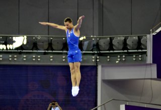 Azerbaijani trampoline gymnast wins silver at FIG World Cup