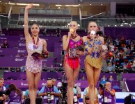 Azerbaijani female gymnast wins silver medal at Baku 2015 (PHOTO)