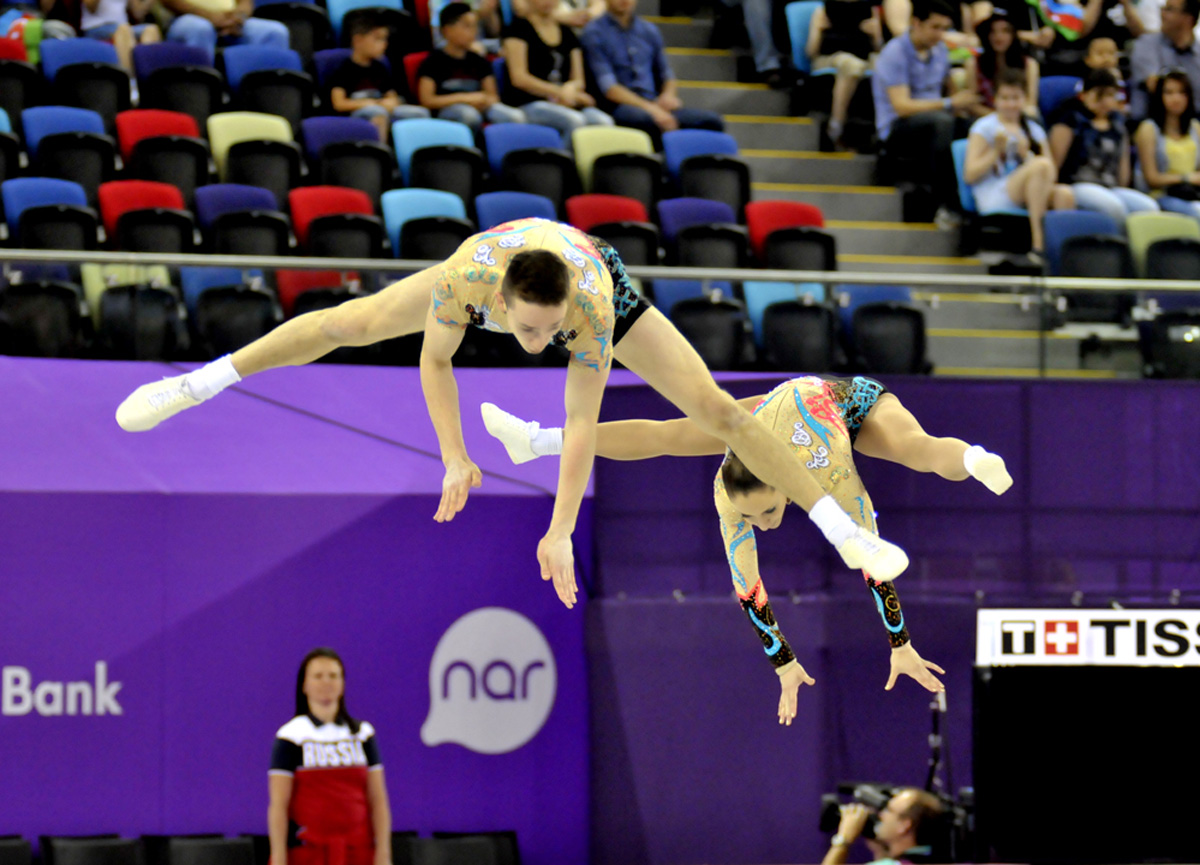 Aerobic gymnastics final starts at Baku 2015 (PHOTO)