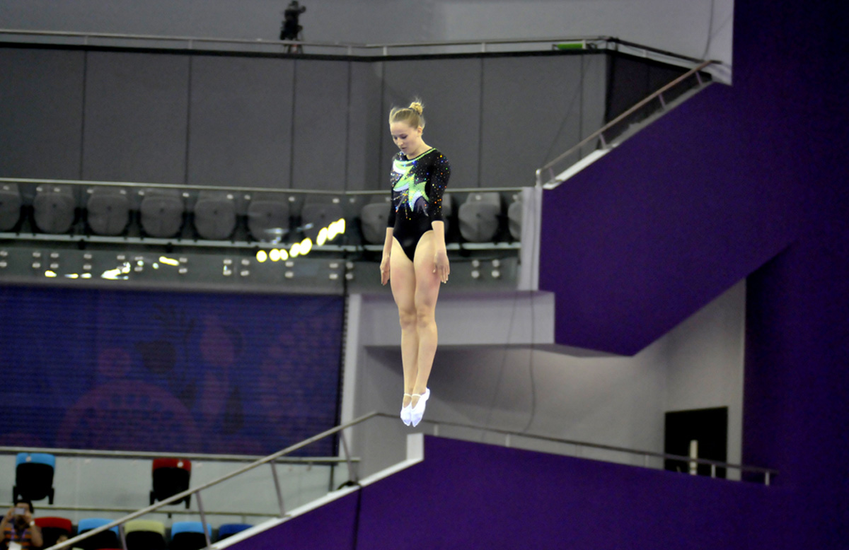 Medal winners named in women’s trampoline event at Baku 2015 (PHOTO)