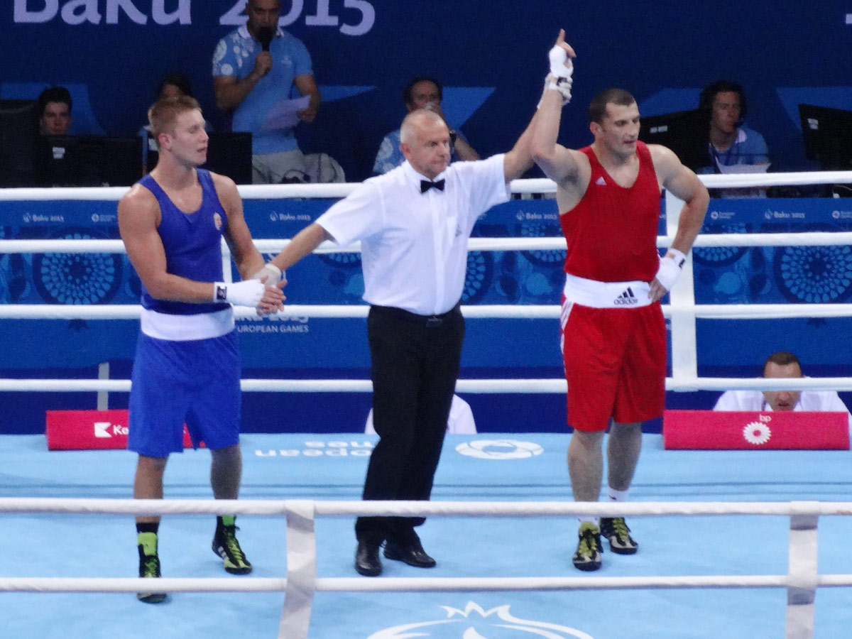 Three Azerbaijan boxers advance to ¼ finals at Baku 2015