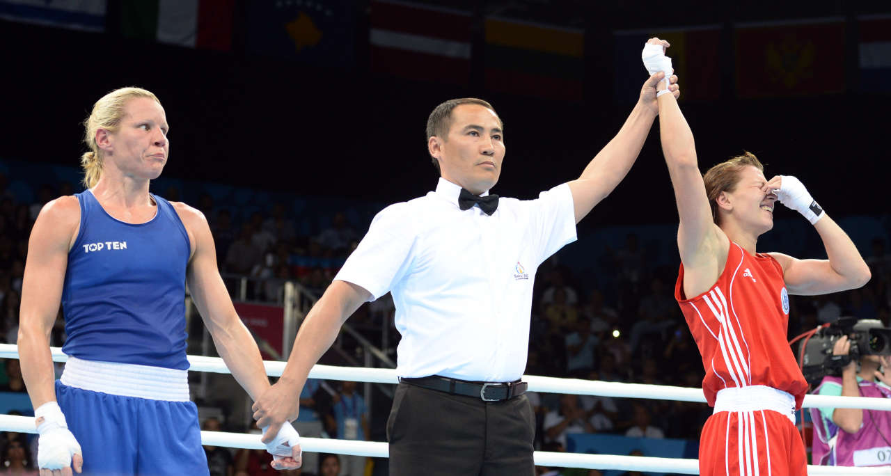 Азербайджанская спорсменка вышла в ¼ финала соревнований по боксу (ФОТО)