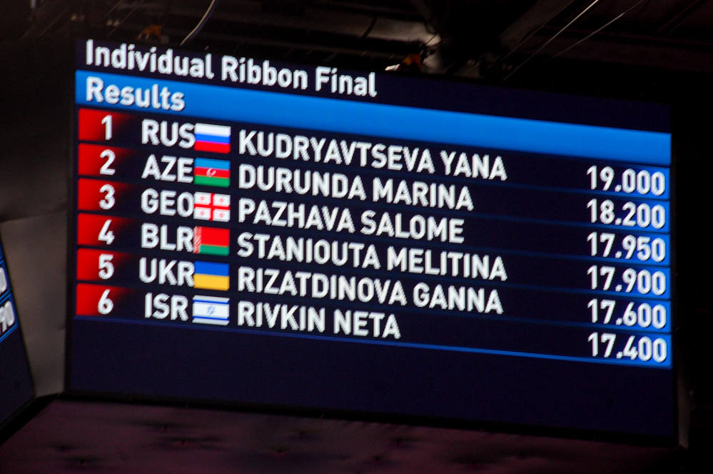 Azerbaijani female gymnast wins silver medal at Baku 2015 (PHOTO)