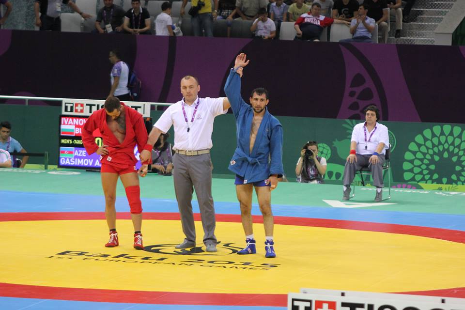 Baku 2015: Azerbaijan wins another sambo silver medal on Day 11