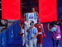 Azerbaijan’s female boxer advances to semifinals at Baku 2015 (PHOTO)