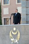 Azerbaijani president attends opening of naval base