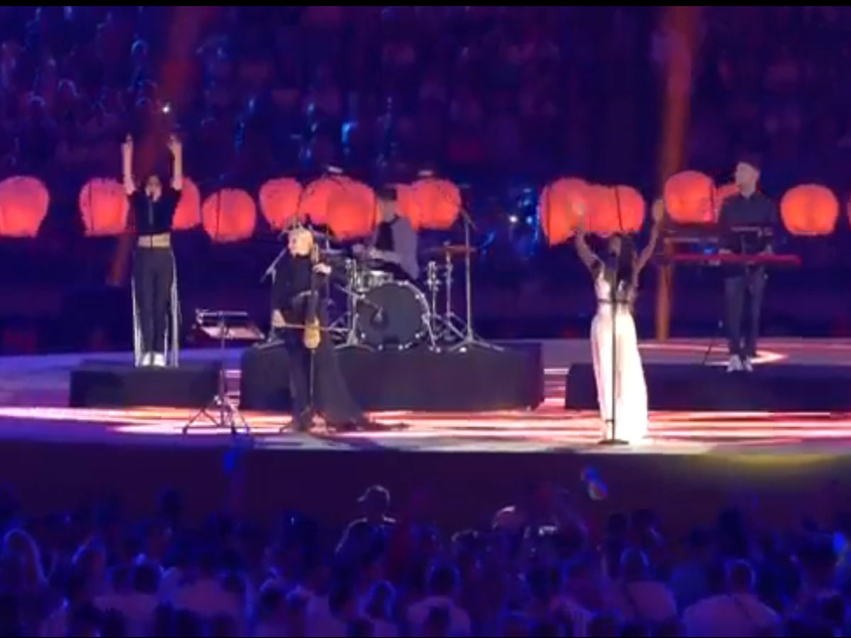 Clean Bandit group performs at closing ceremony of Baku 2015 (VIDEO)