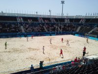 На Евроиграх стартовал финал по пляжному футболу среди мужчин