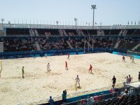 Kişilər arasında çimərlik futbolunda final mərhələsi başlayıb (FOTO)