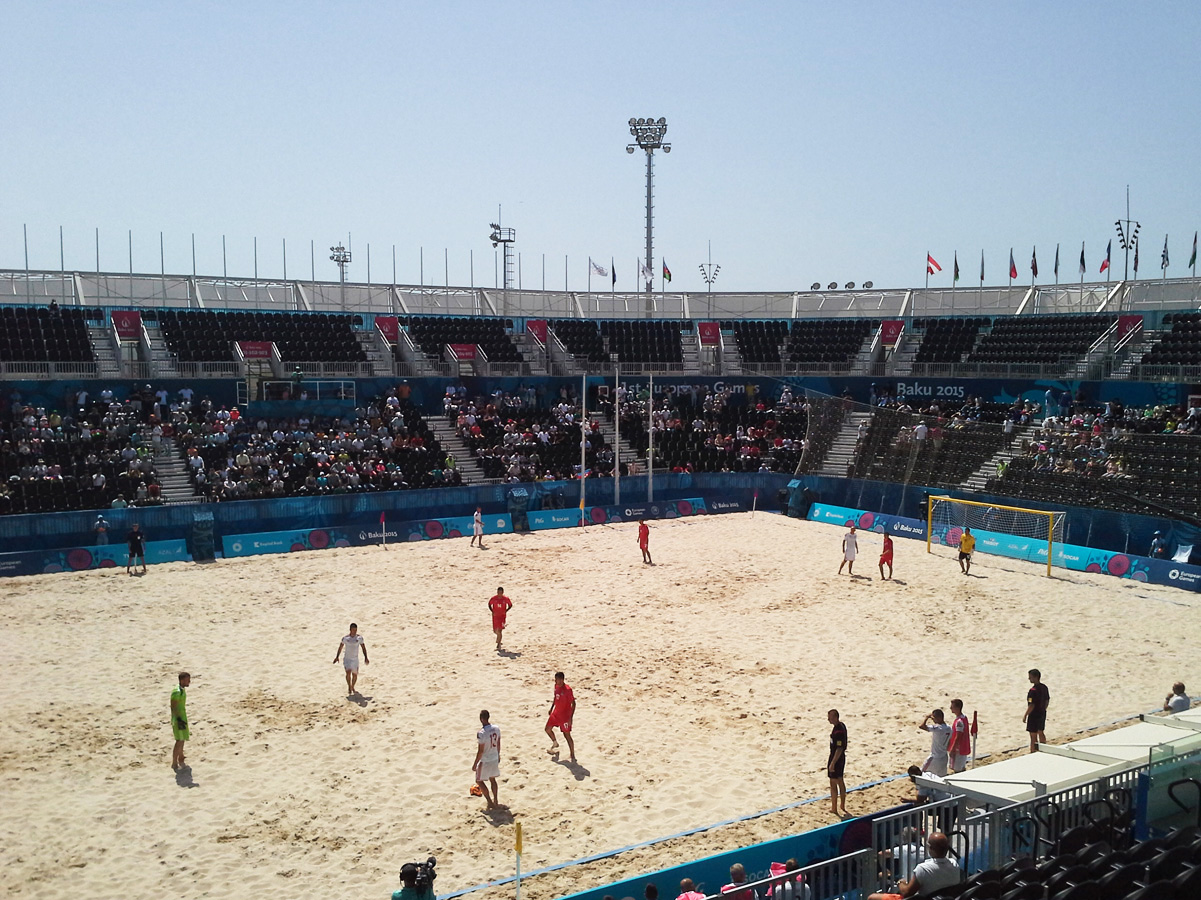 В рамках Евроигр завершились соревнования по пляжному футболу