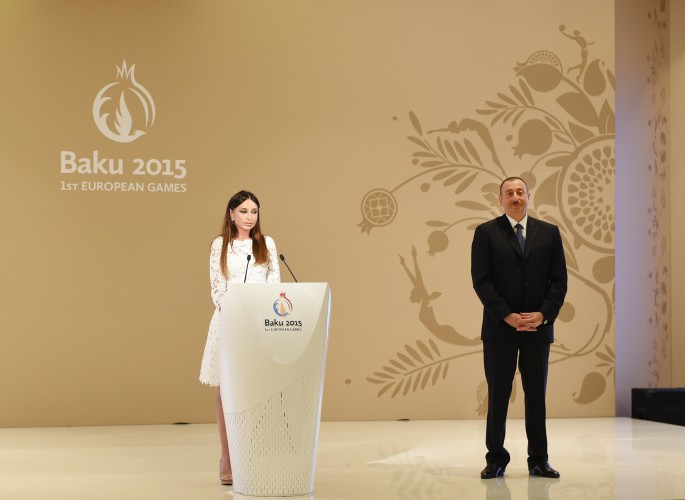 Mehriban Aliyeva awarded with “Heydar Aliyev” order for big contribution to organization of Baku 2015