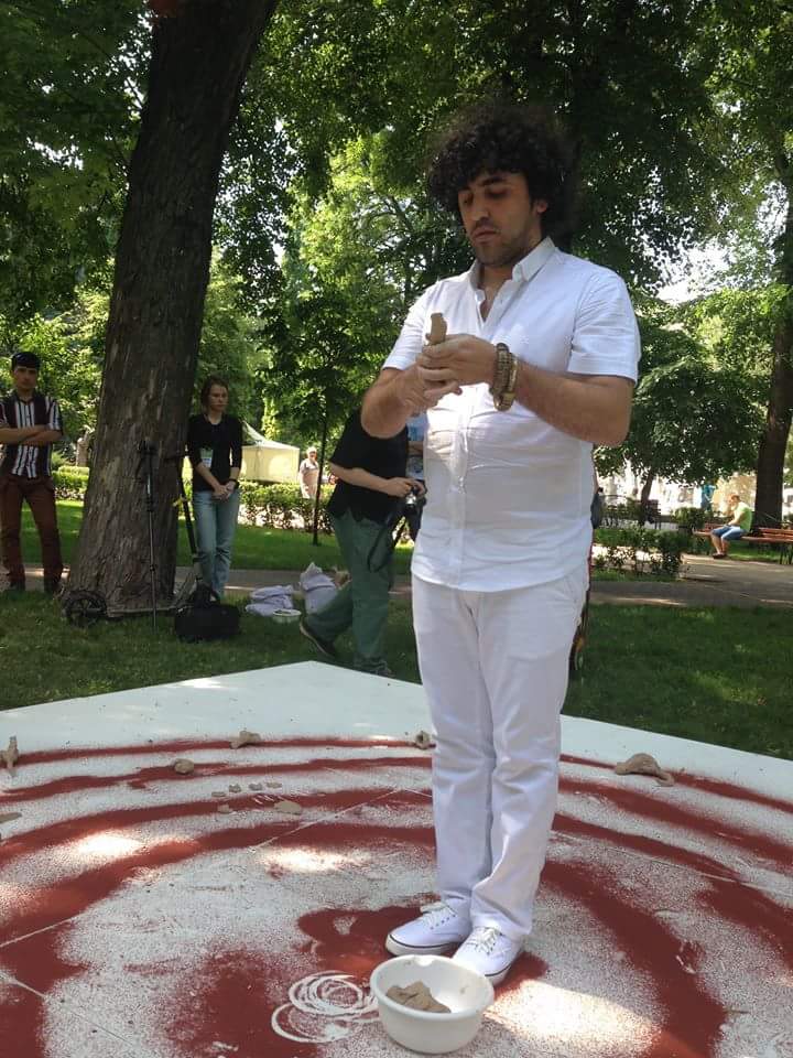 Azerbaijani artist Vusal Rahim at the 5th International Platonov Arts Festival