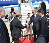 Президент Азербайджана и его супруга прибыли в Италию с рабочим визитом (ФОТО)
