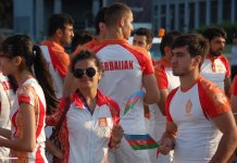 В Баку состоялся парад, посвященный Евроиграм (ФОТО)