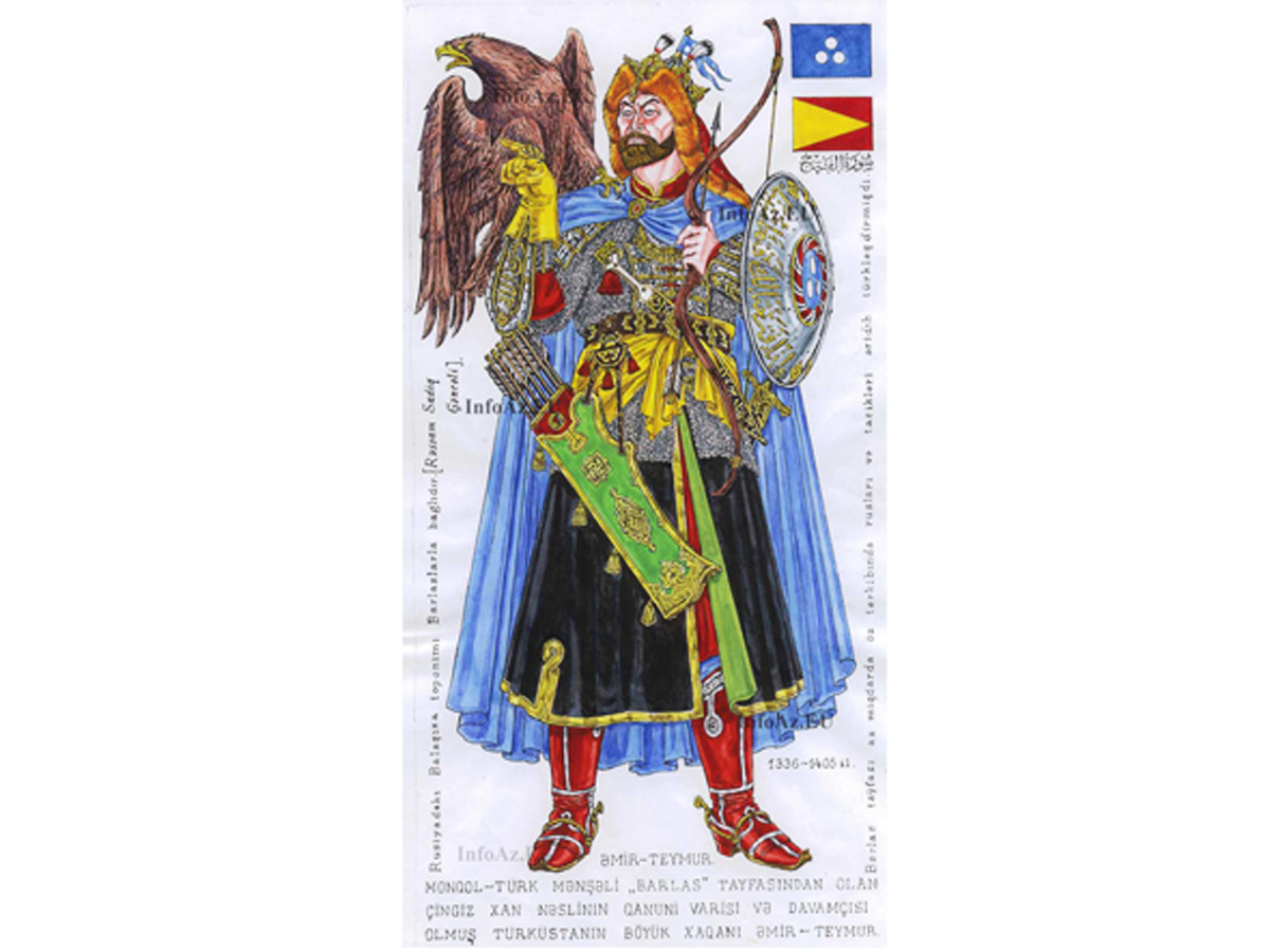 Древние воины и правители в иллюстрациях Садига Гянджали (ВИДЕО-ФОТО)