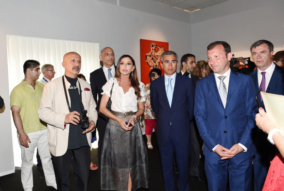 Azerbaijan's first lady attends opening ceremony of  “Azerbaijani Carpets in Art” exhibition in Cannes