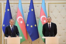 Ilham Aliyev welcomes president of European Council, praises Azerbaijan-EU relations (UPDATE)