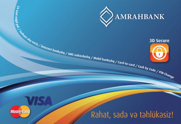 Amrahbank-ın "Mastercard" plastik kartları "3D Secure" sisteminə qoşuldu