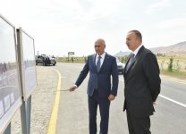 Azerbaijani president attends opening of Siyazan-Mashrif highway