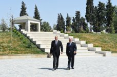 Azerbaijani president attends opening of park-boulevard after Heydar Aliyev in Jalilabad