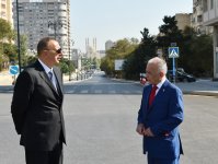 Президент Ильхам Алиев ознакомился с состоянием ряда улиц в Баку