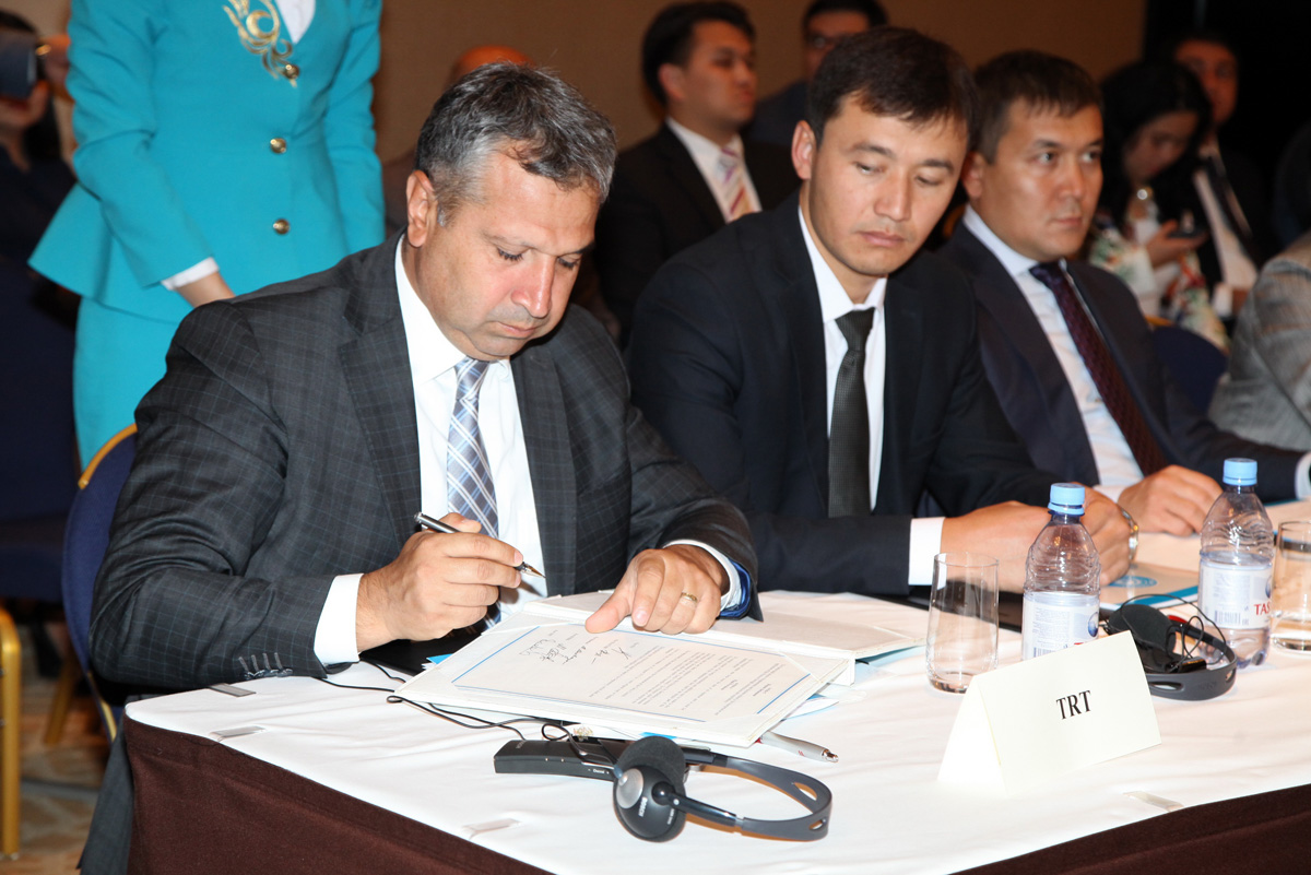 Protocol inked in Astana to create Int’l Turkic News Channel