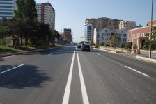 Завершены ремонтные работы на одной из улиц Баку
