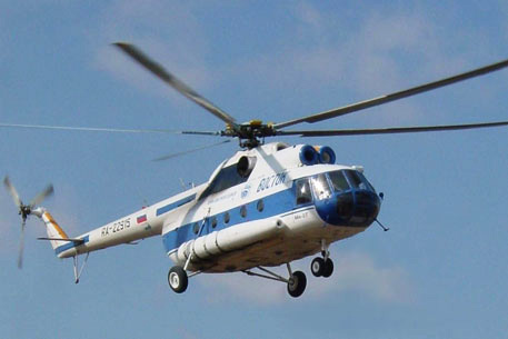 Rusya İçişleri Bakanlığı'na ait helikopter acil iniş yaptı