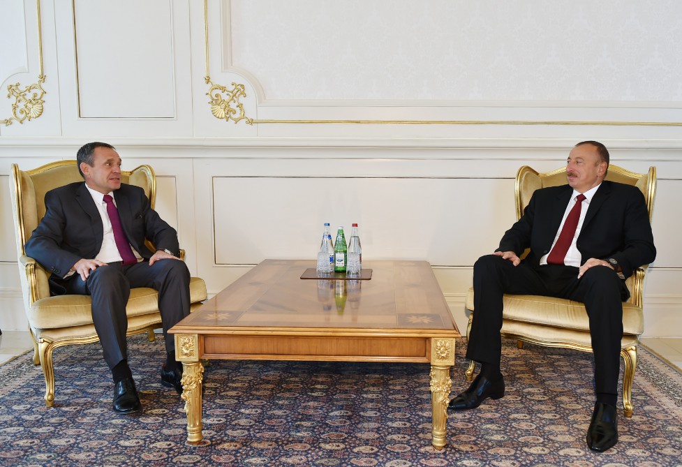 Azerbaijani president receives credentials of incoming Latvian ambassador