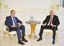 Президент Ильхам Алиев: Азербайджан настроен на продолжение эффективного и успешного развития двусторонних отношений с Россией