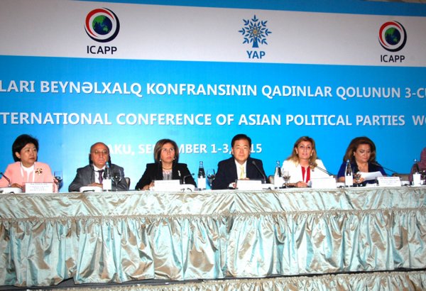 Bakıda Asiya Siyasi Partiyaları Beynəlxalq Konfransının Qadınlar qolunun 3-cü iclası keçirilib (FOTO)