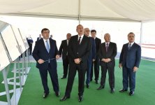 Azerbaijani president attends ceremony of water supply from Takhtakorpu-Jeyranbatan canal (PHOTO)