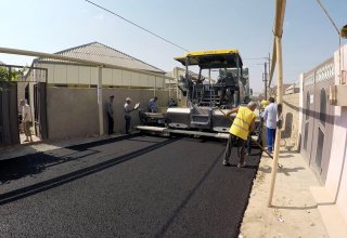 Завершается ремонт одной из улиц в бакинском поселке