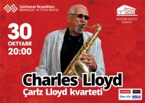 Легенда джаза Чарльз Ллойд выступит в Баку