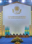 Президент Азербайджана принял участие в торжественной церемонии по случаю  550-летнего юбилея Казахского ханства
