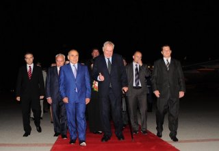 President of Czech Republic arrives in Azerbaijan for official visit