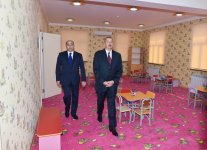 Президент Ильхам Алиев принял участие в открытии яслей-детсада в Кюрдамире