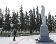 Президент Ильхам Алиев прибыл в Кюрдамирский район