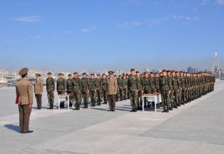 FHN-nin Akademiyasının hərbi kursantları and içdilər (FOTO)